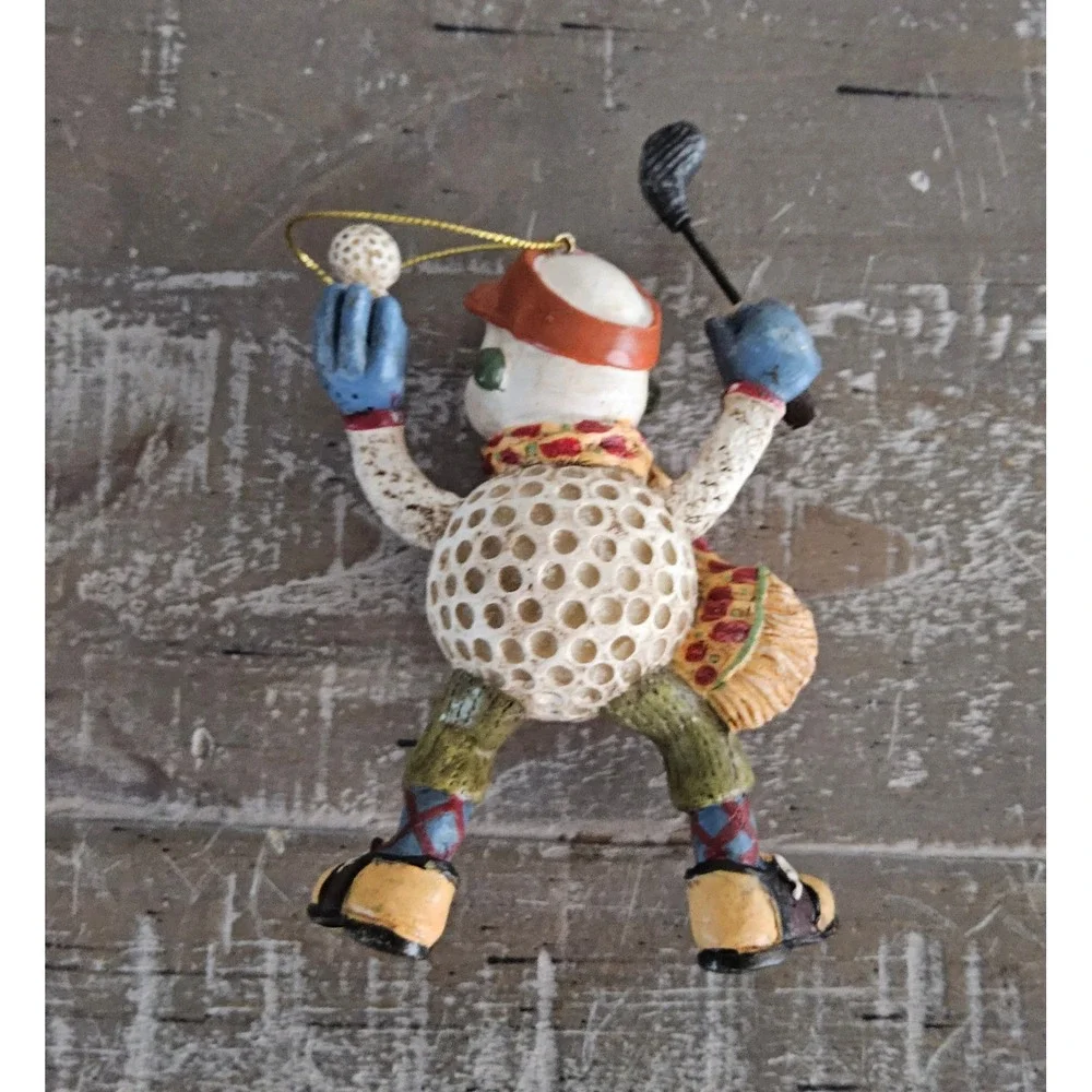 Golf Snowman Christmas Ornament Golfer Holiday Tree Decor‎ Cottagecore Sports